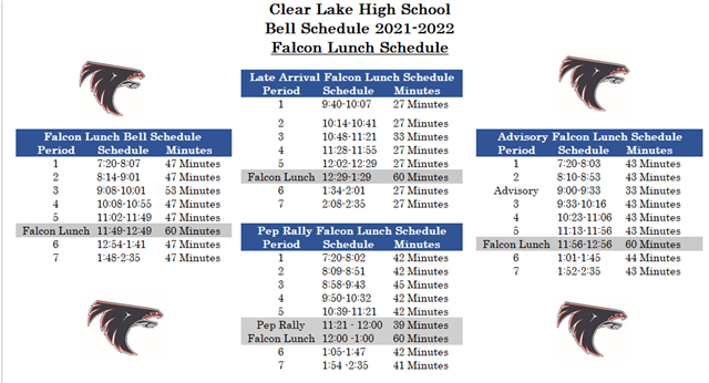 Bell Schedule