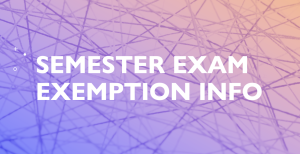 Spring Exemption Information