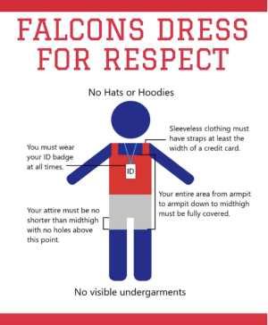 The new Falcon dress code policy